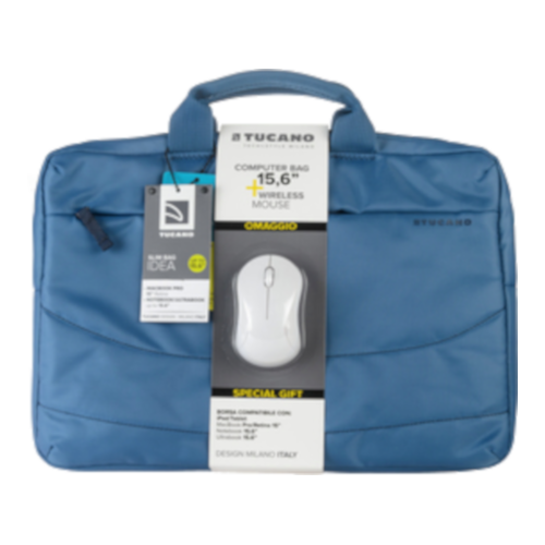 Borsa Notebook con Mouse - Blu