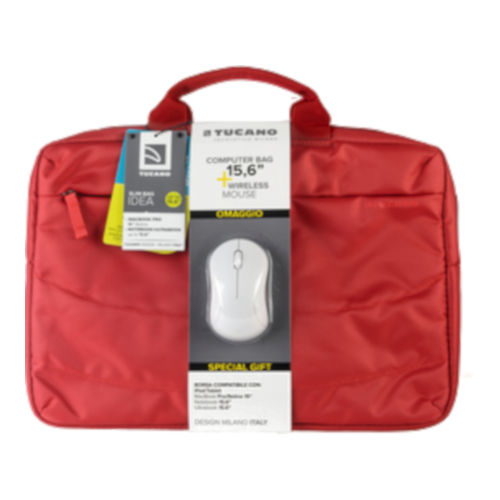 Borsa Notebook con Mouse - Rossa