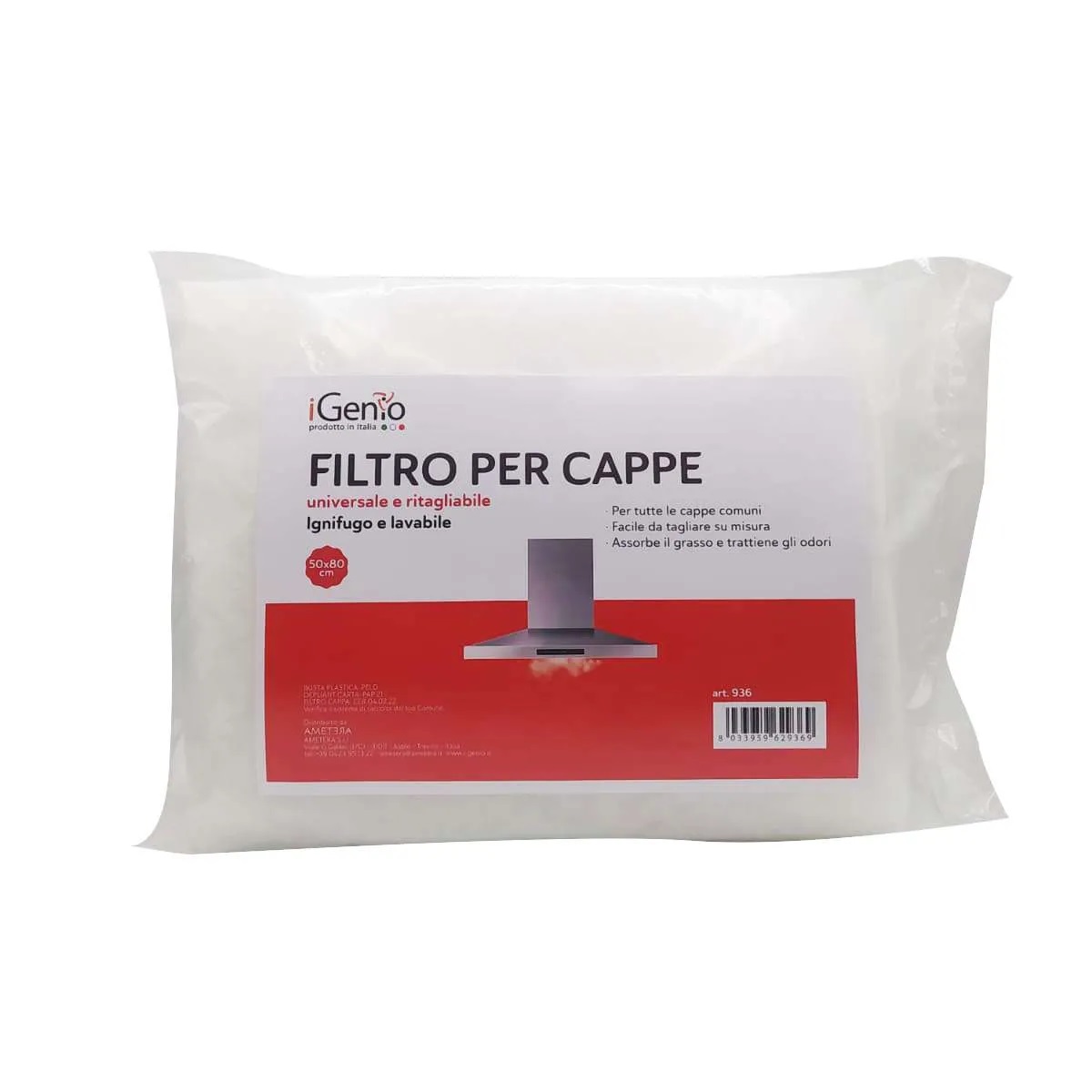 FILTRO PER CAPPE I-GENIO (50X80CM)