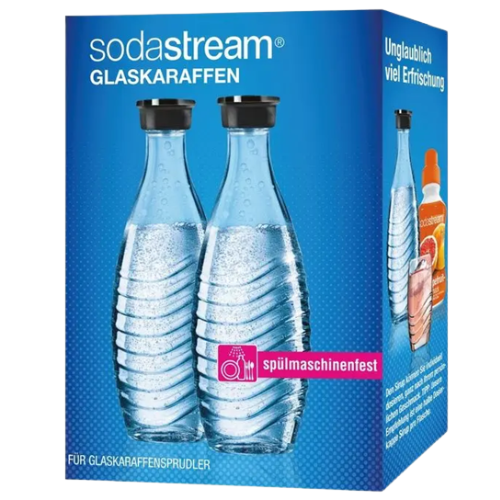 Sodastream 1047200390 Bipack Bottiglie Vetro Trasparente/Nero