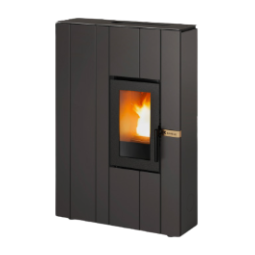 Stufa a pellet LINE Nero - 30026FR01-BLK