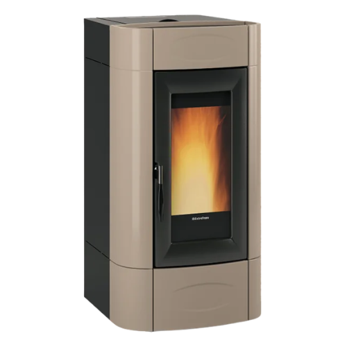 Termostufa a pellet ventilata Evolution Line ISIDORA IDRO H16 5.0 EVO Tortora Lucido - 001296102