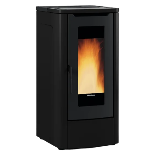 Stufa a pellet canalizzata TEOREMA PLUS AD Nero - 001295752