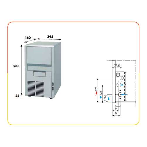 Fabbricatore di ghiaccio KL22A 3L0021A