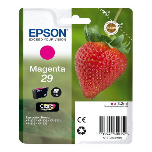 Cartuccia Fragola Magenta C13T29834012