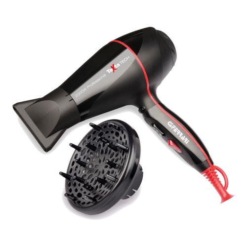 Asciugacapelli Professionale Compatto 2 Vel. 3 Temp. 2000 Watt "TEXTA TECH"