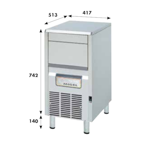 Fabbricatore di ghiaccio KP40F - 3P0040F