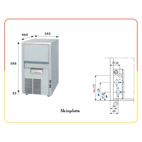 Fabbricatore di ghiaccio KL18W - 3L0018W