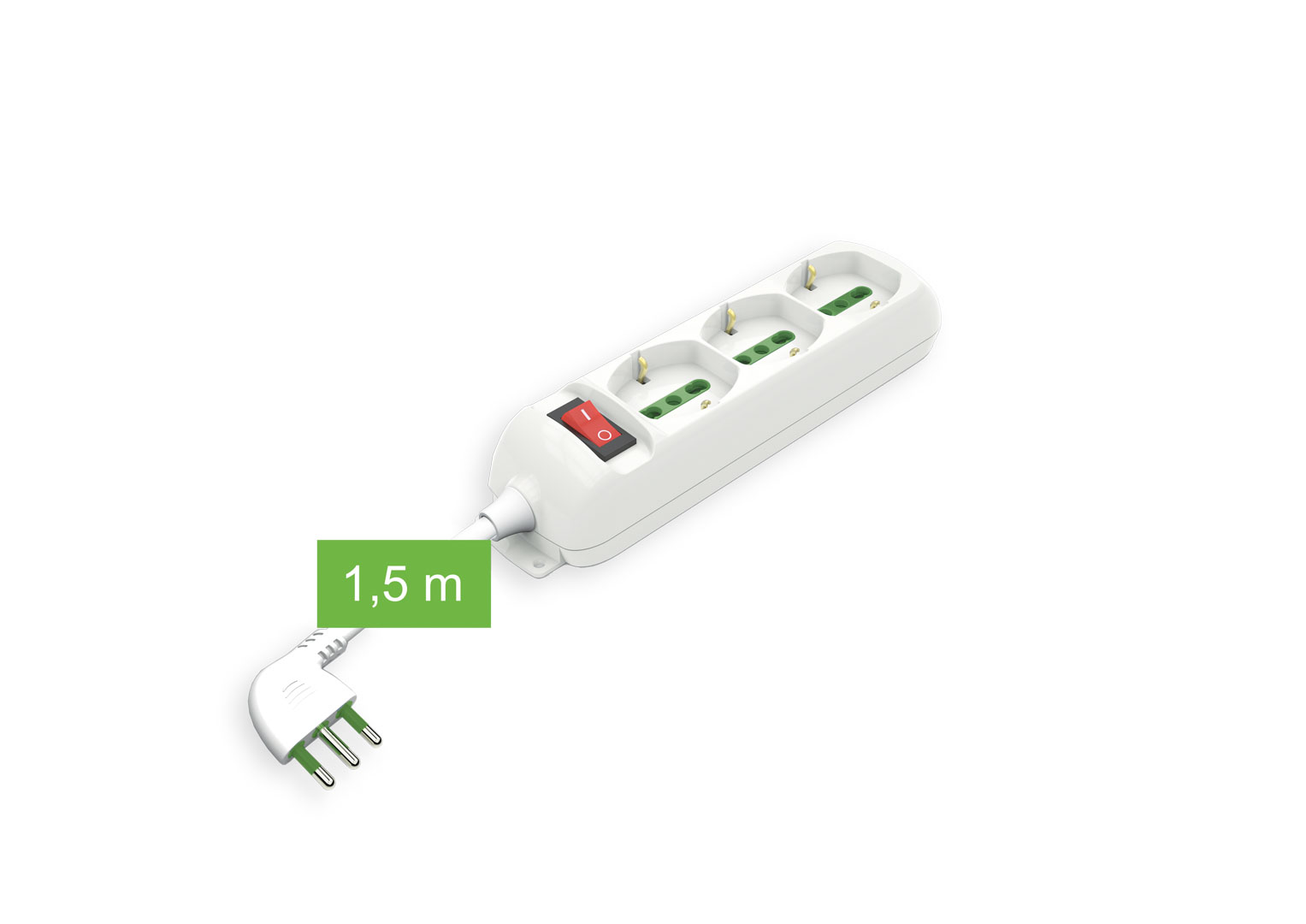 MULTIPR.3 POSTI UNIV.+INT.C/CAVO SP.16A+T  800301