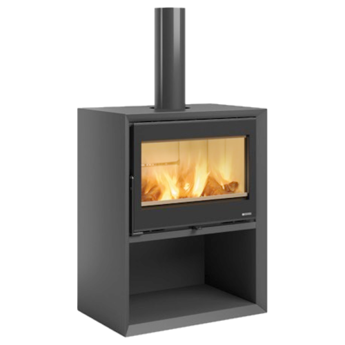 Stufa a legna DANTE con portalegna 7115001