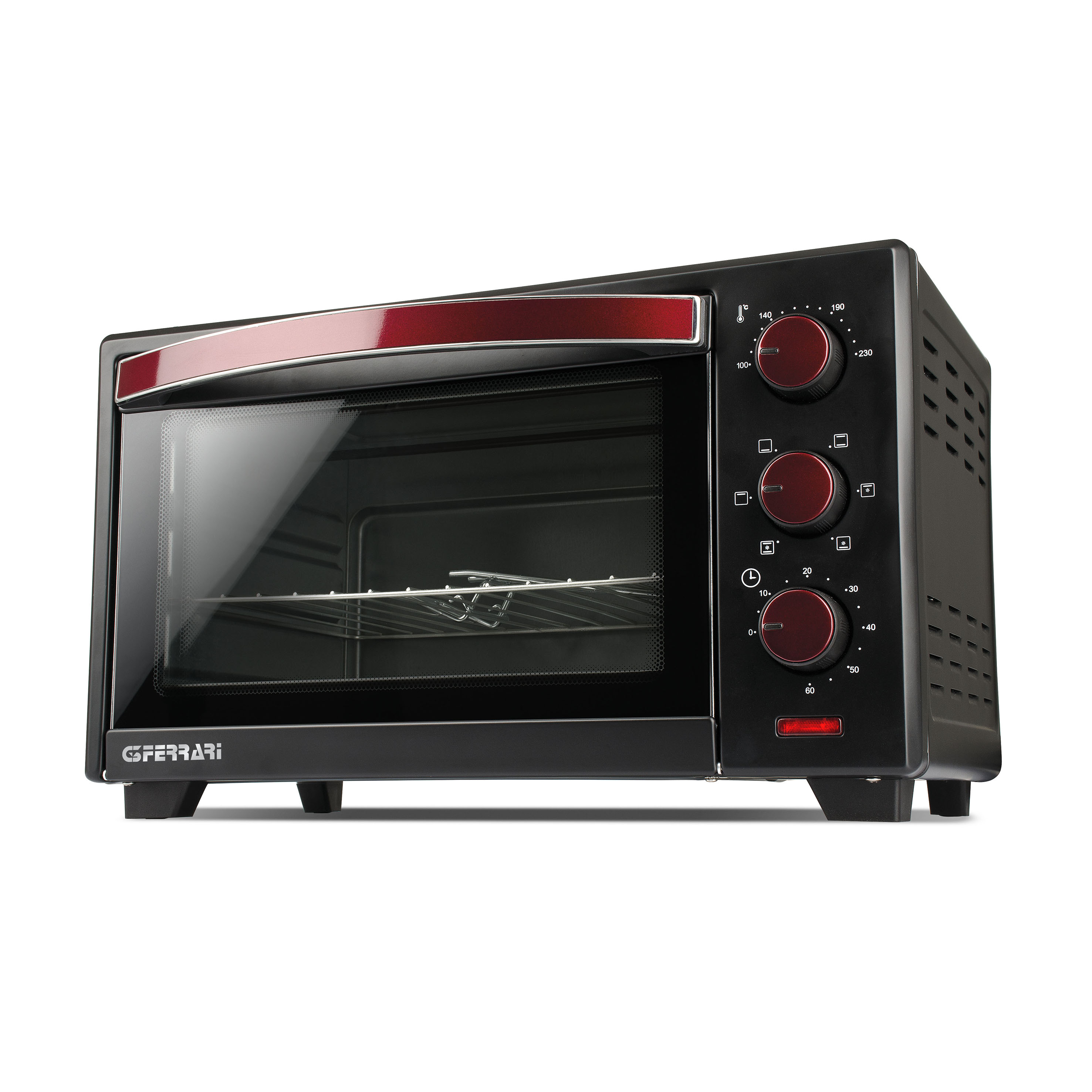 Forno Elettrico 20 Litri Ventilato Int/Luce 1380 Watt Antiaderente 