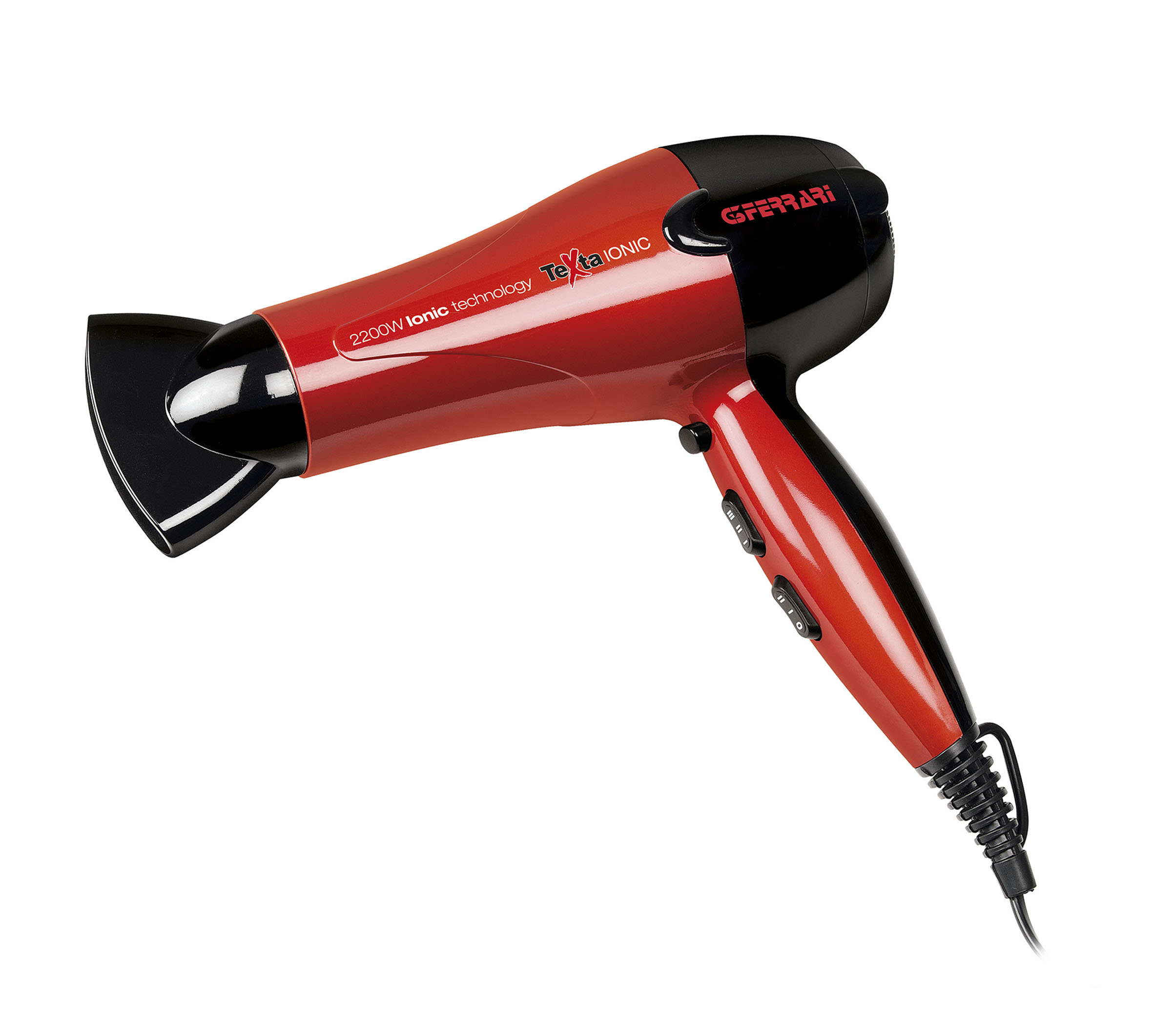 Asciugacapelli con Funzione IONI e COOL 2 Vel. 3 Temp. 2200 Watt 