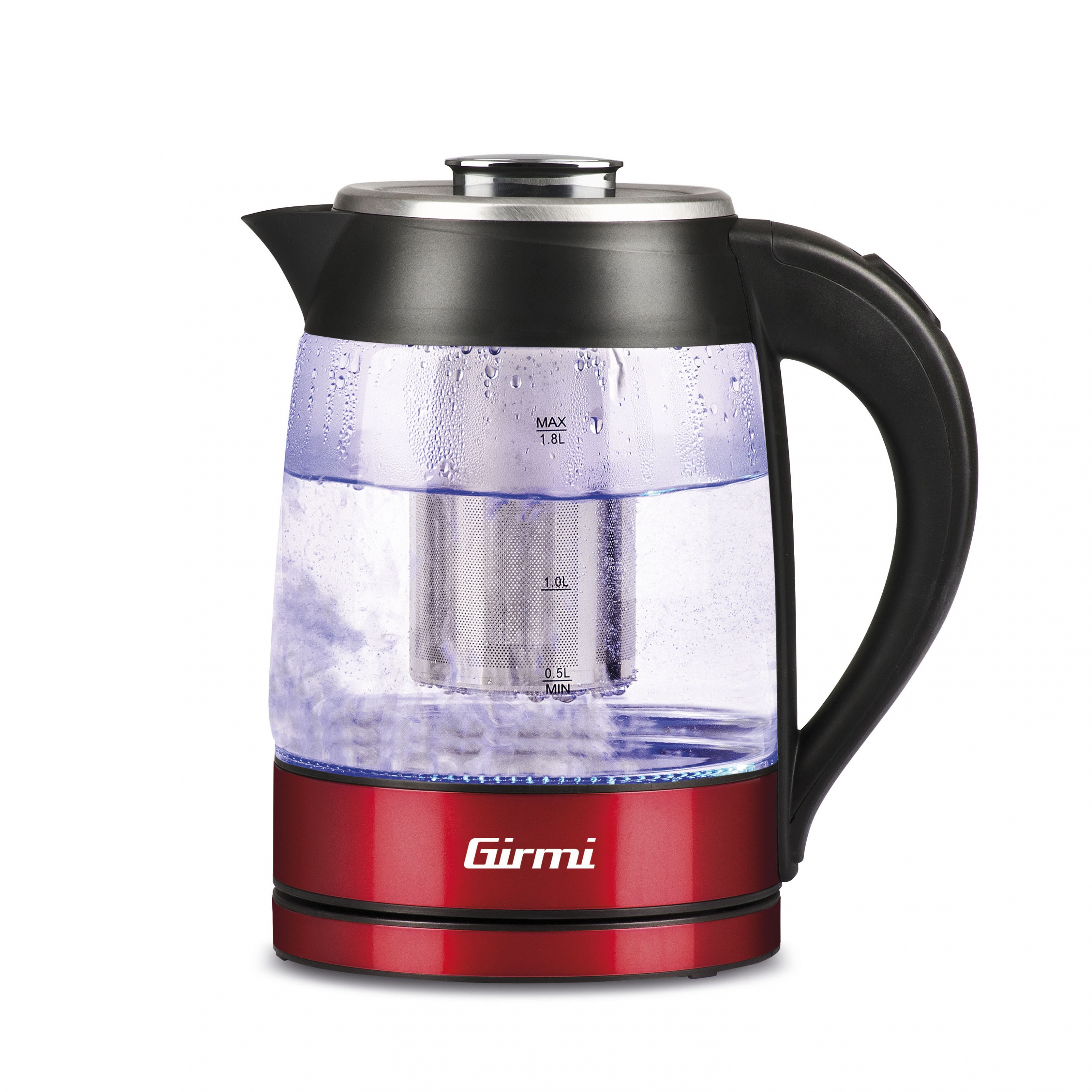Bollitore + Tisaniera in vetro 2200 Watt Cordless 1,7 Litri