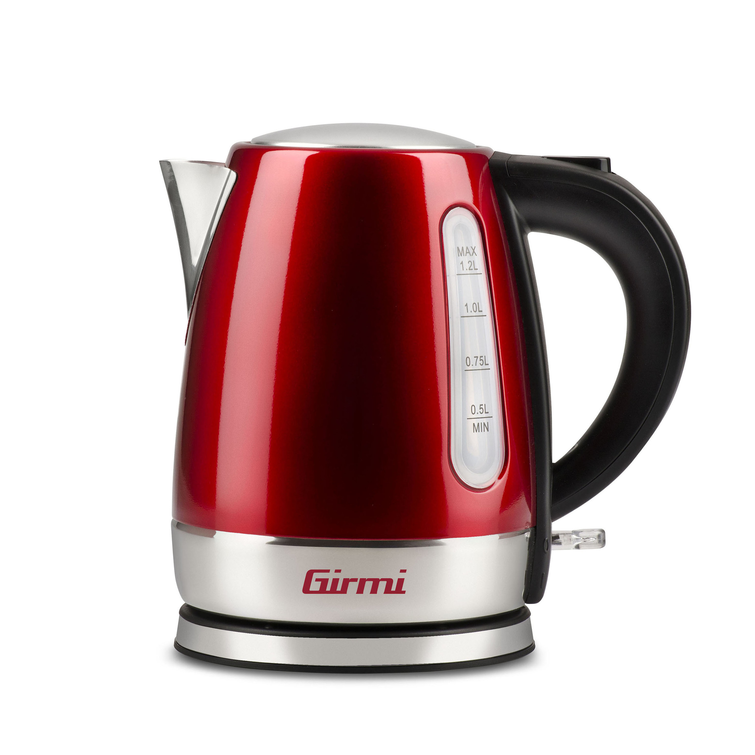 Bollitore Inox 1,2 Litri Cordless 1630W ROSSO