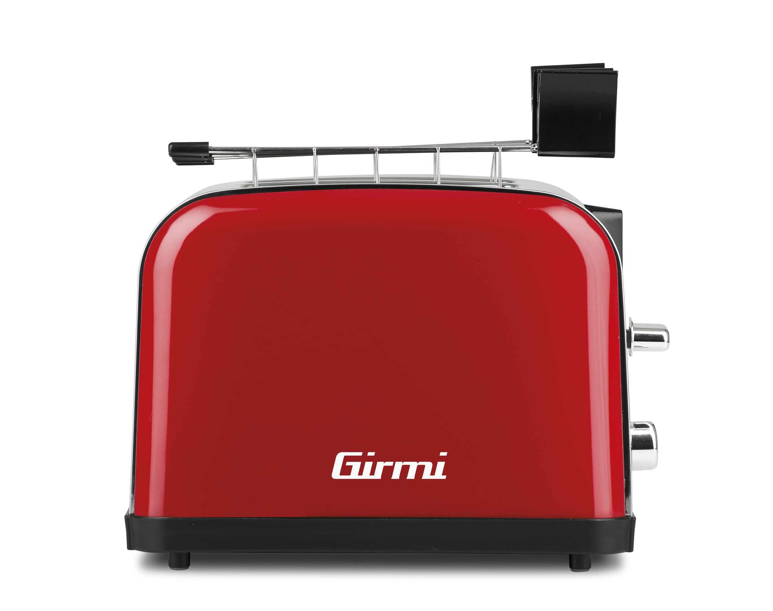 Tostapane Inox Elettronico                                  con Pinze   850W  ROSSO