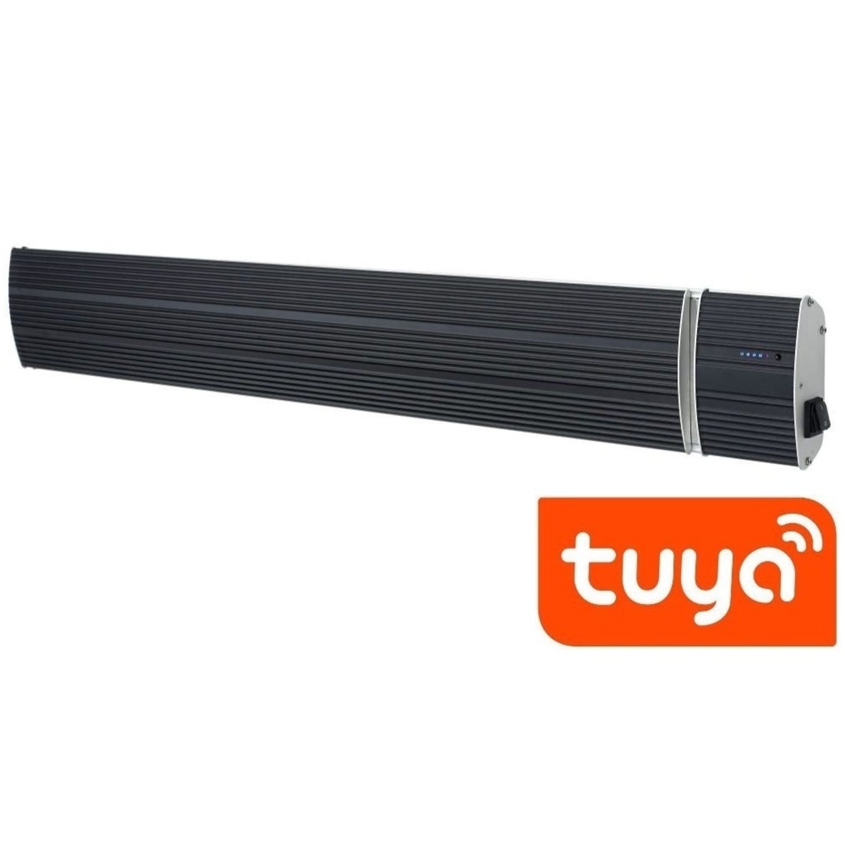 Radiatore WIFI nero a infrarossi parete