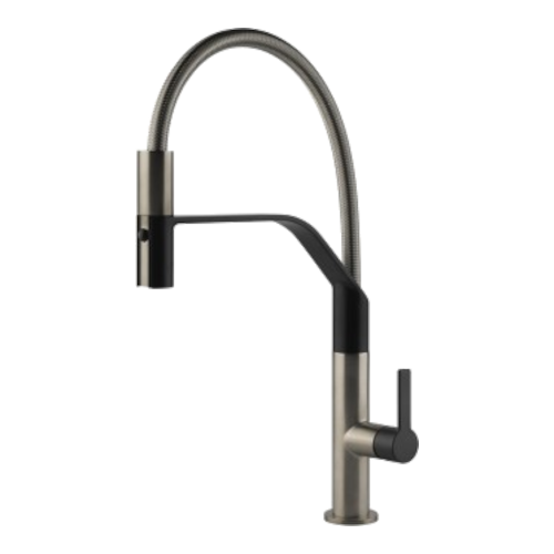 Miscelatore con doccetta Nero opaco - 60005.599