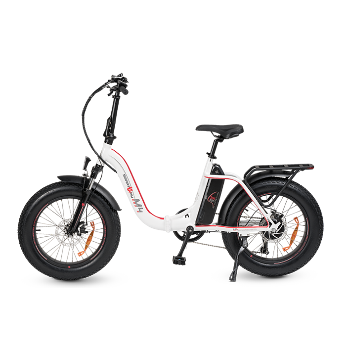 Ebike M4 Pearly White & Red