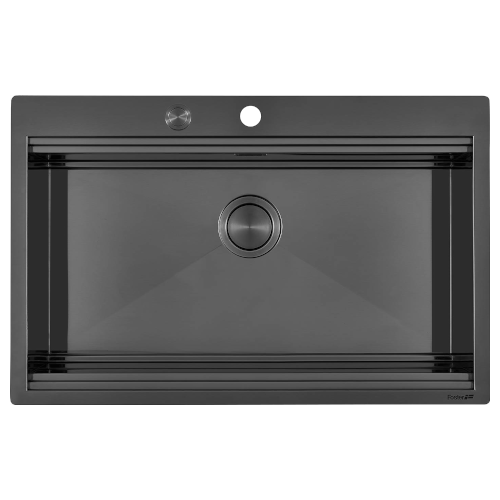 Vasca Milanello 750X374 FT Gun Metal - 1034056