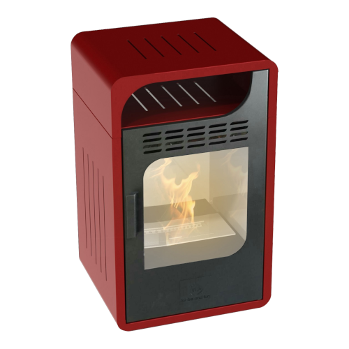 Biostufa Fiammetta Junior Ventilata Bordeaux