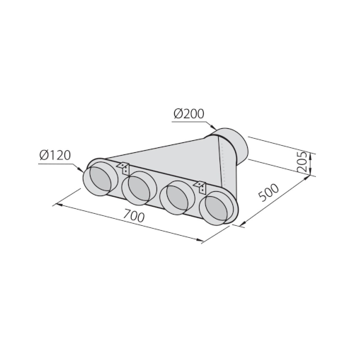 Collettore 4 tubi 120 - 2525000