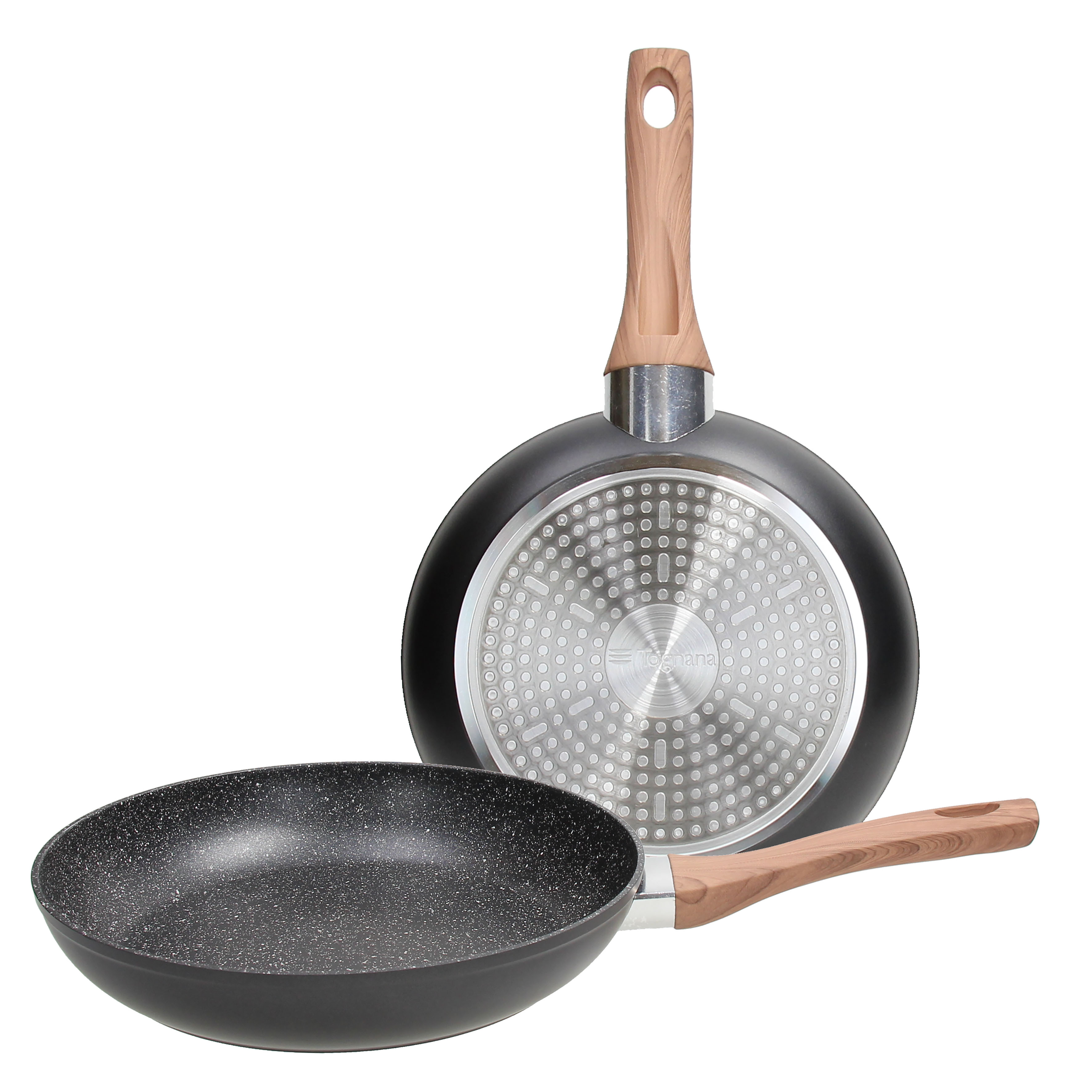 SET 2 PADELLE CM 24 & 28 GRANCUCINA GREAT STONE BLACK I