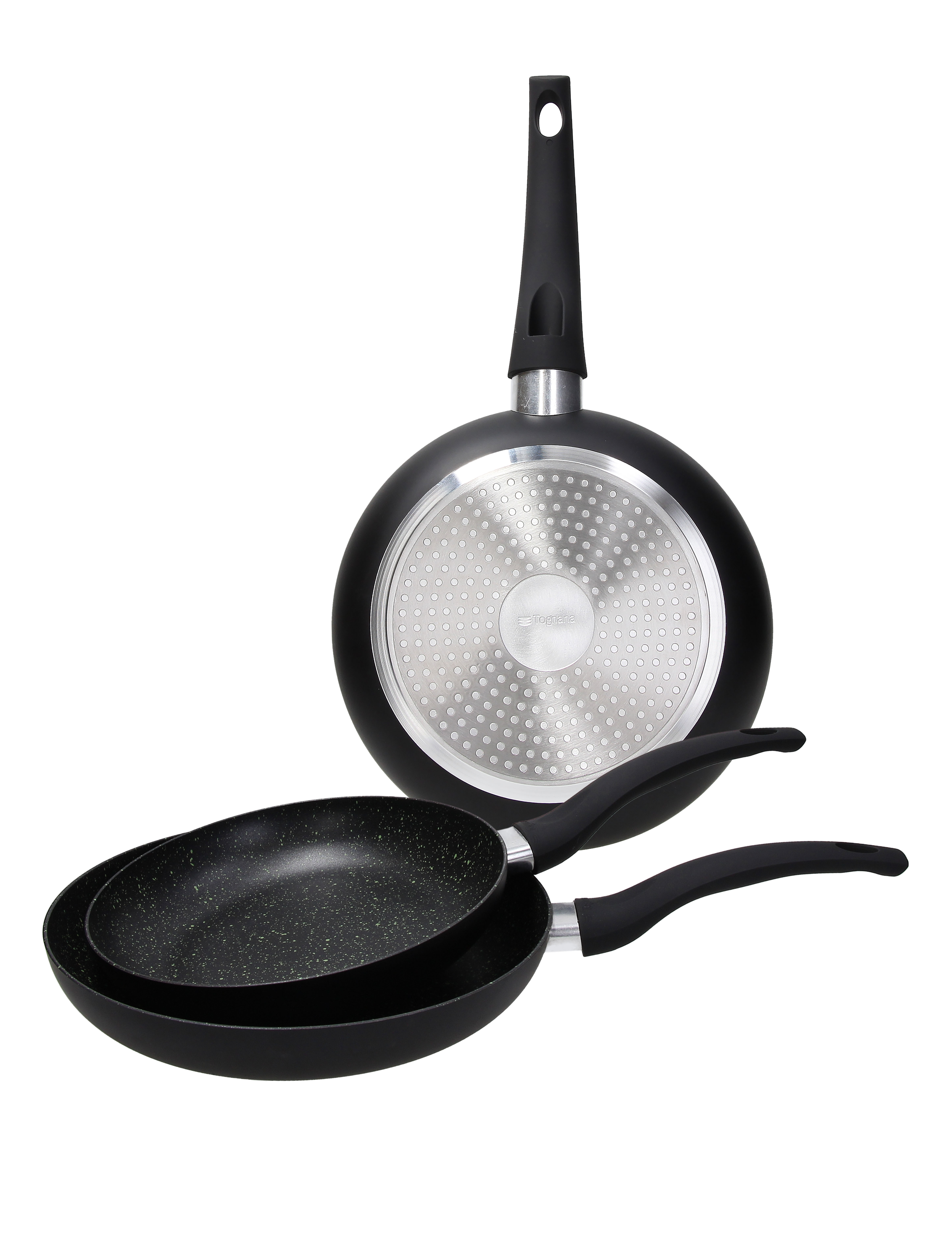 SET 3 PADELLE CM 20/24/28 GRANCUCINA ROCK IN BLACK