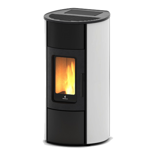 Stufa FLEXI 9 GLASS Bianco