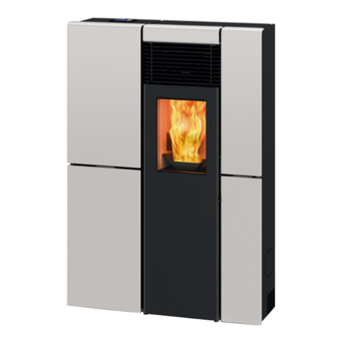 Stufa OLIVIA STEEL Bianco