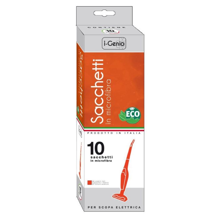 SACCHETTI I-GENIO UNIVERSALI MICROFIBRA - SCOPA 10 PZ.