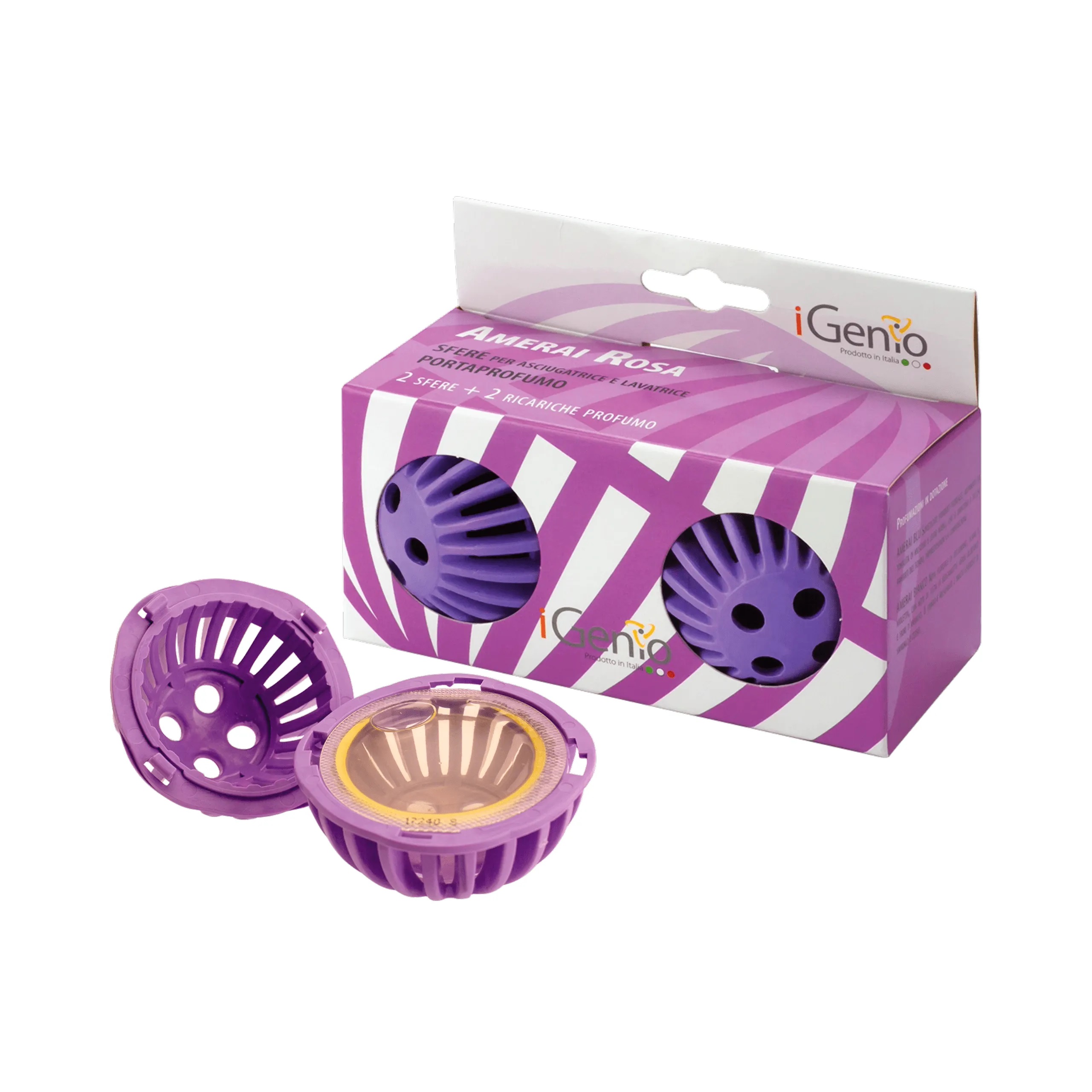 SFERE PER ASCIUGATRICE E LAVATRICE PORTAPROFUMO - AMERAI ROSA