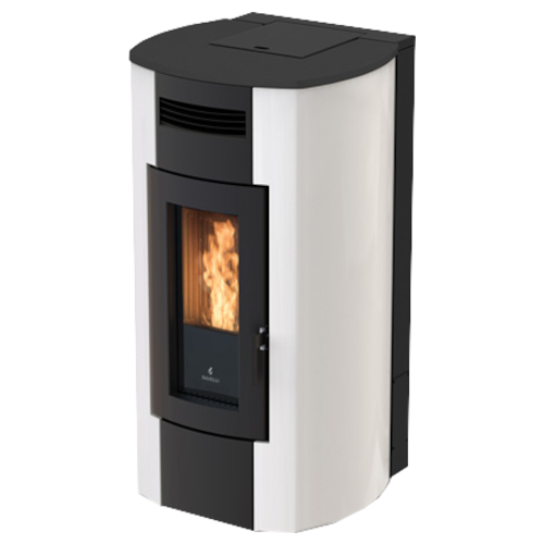 Stufa HRV 200 Steel Bianco