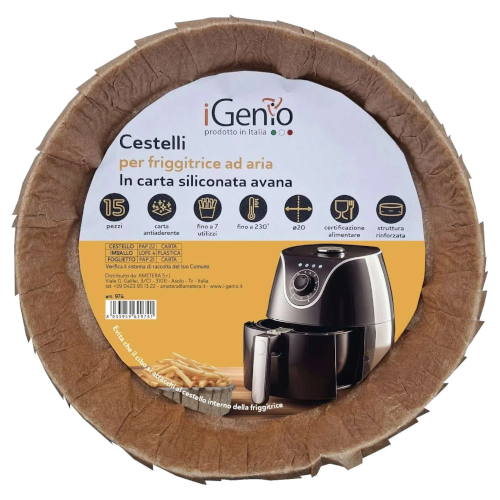 974 cestello carta per friggitrice