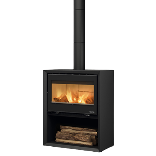 Stufa a legna Dante 5.0 Con Portalegna Prestige Line - 7115006