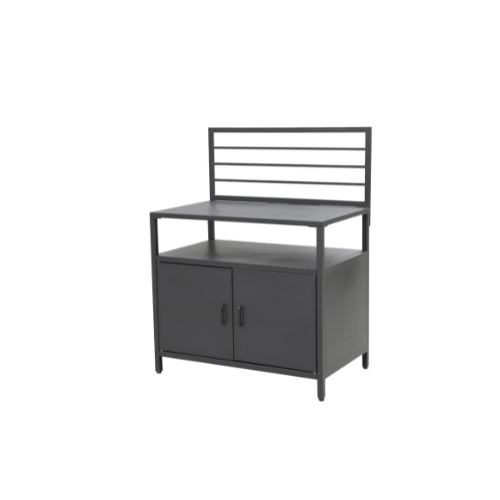 Mobile con ripiano e armadietto in alluminio verniciato MODULO02