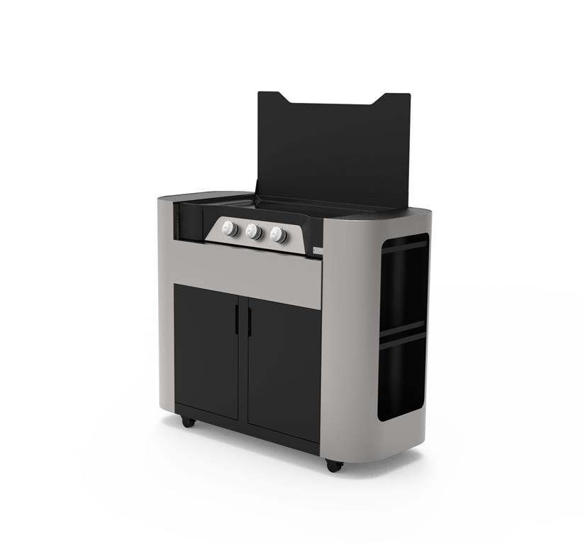 Plancha con mobiletto EXCLUSIVE 375 GAS