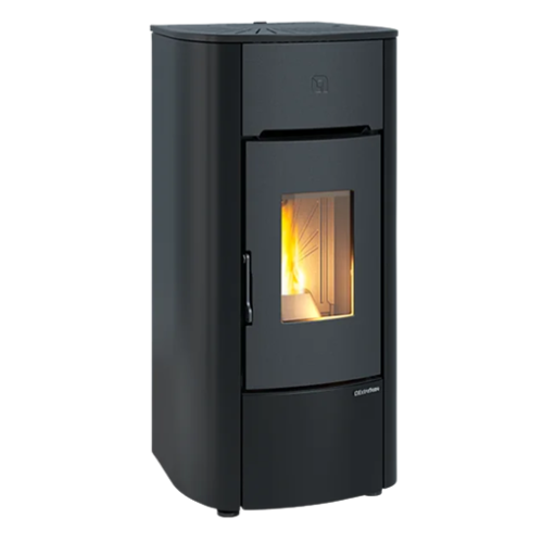 Stufa a pellet canalizzata Mariella Plus Nero - 001294852
