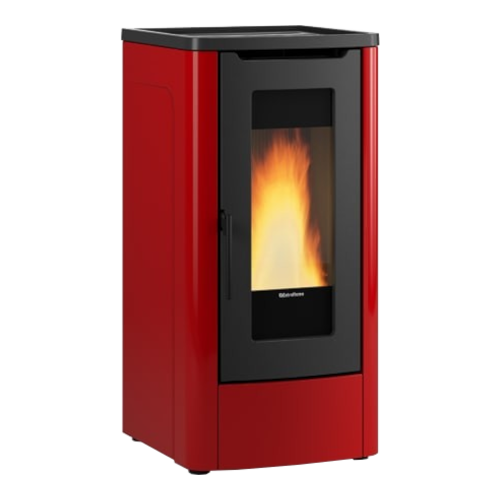 Stufa a pellet canalizzata Dahiana Plus 5.0 EVO Bordeaux - 1295150