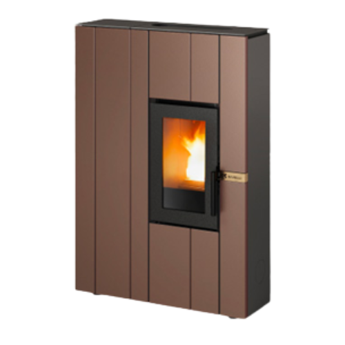 Stufa a pellet LINE Bronzo - 30026FR01-BRZ