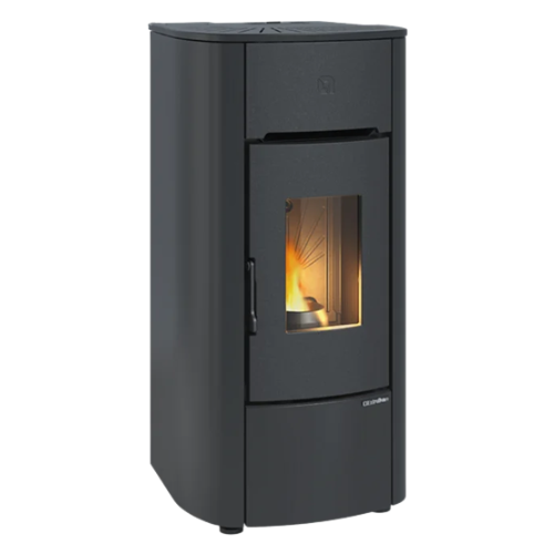 Stufa a pellet ermetica ventilata ANGELICA Nero - 1295002