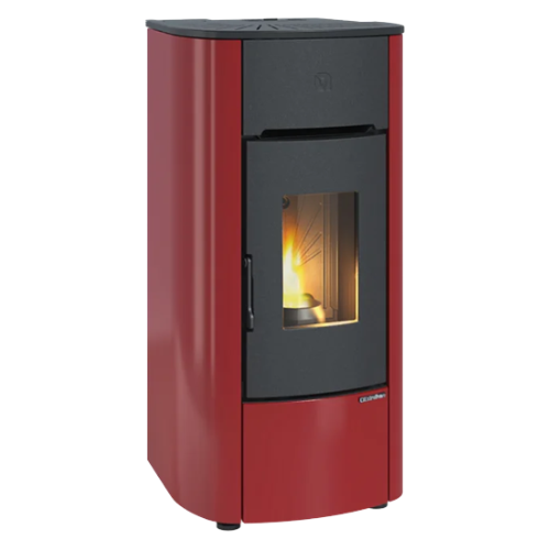 Stufa a pellet ermetica canalizzata ANGELICA PLUS Bordeaux - 1295051