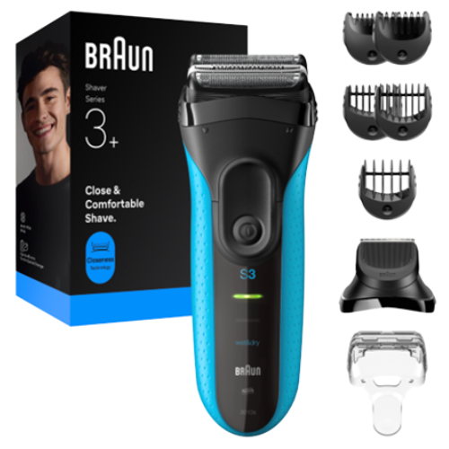 Rasoio Braun Series 3 3010BT – Nero/Blu