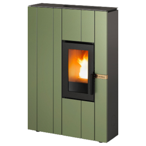 Stufa Line Steel verde foresta 30026FR01-VEF