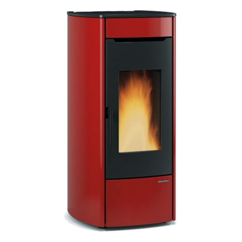 Termostufa a pellet ventilata MARINA IDRO H13 Bordeaux - 1292804
